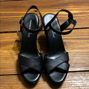 Montego Bay Club Black Wedges